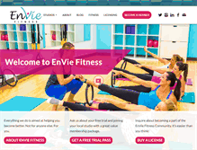 Tablet Screenshot of enviefitness.com